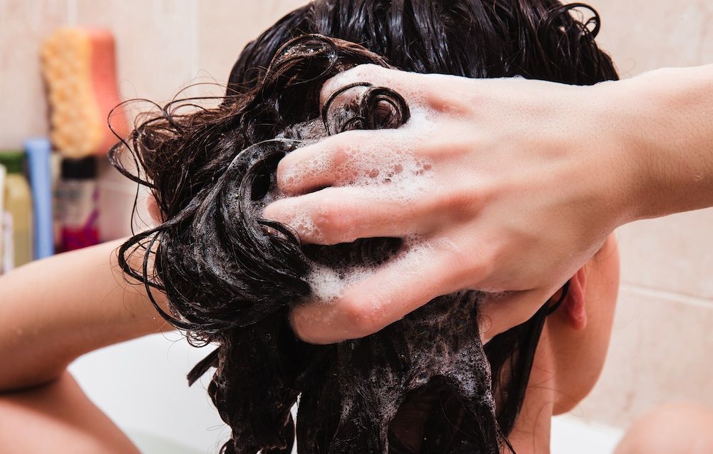 Woman Washing Hair